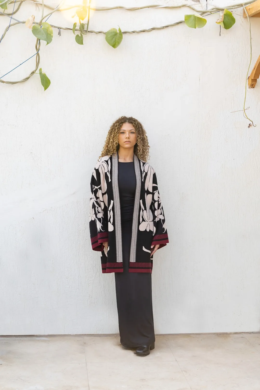 Black Embrace Knit Cardigan