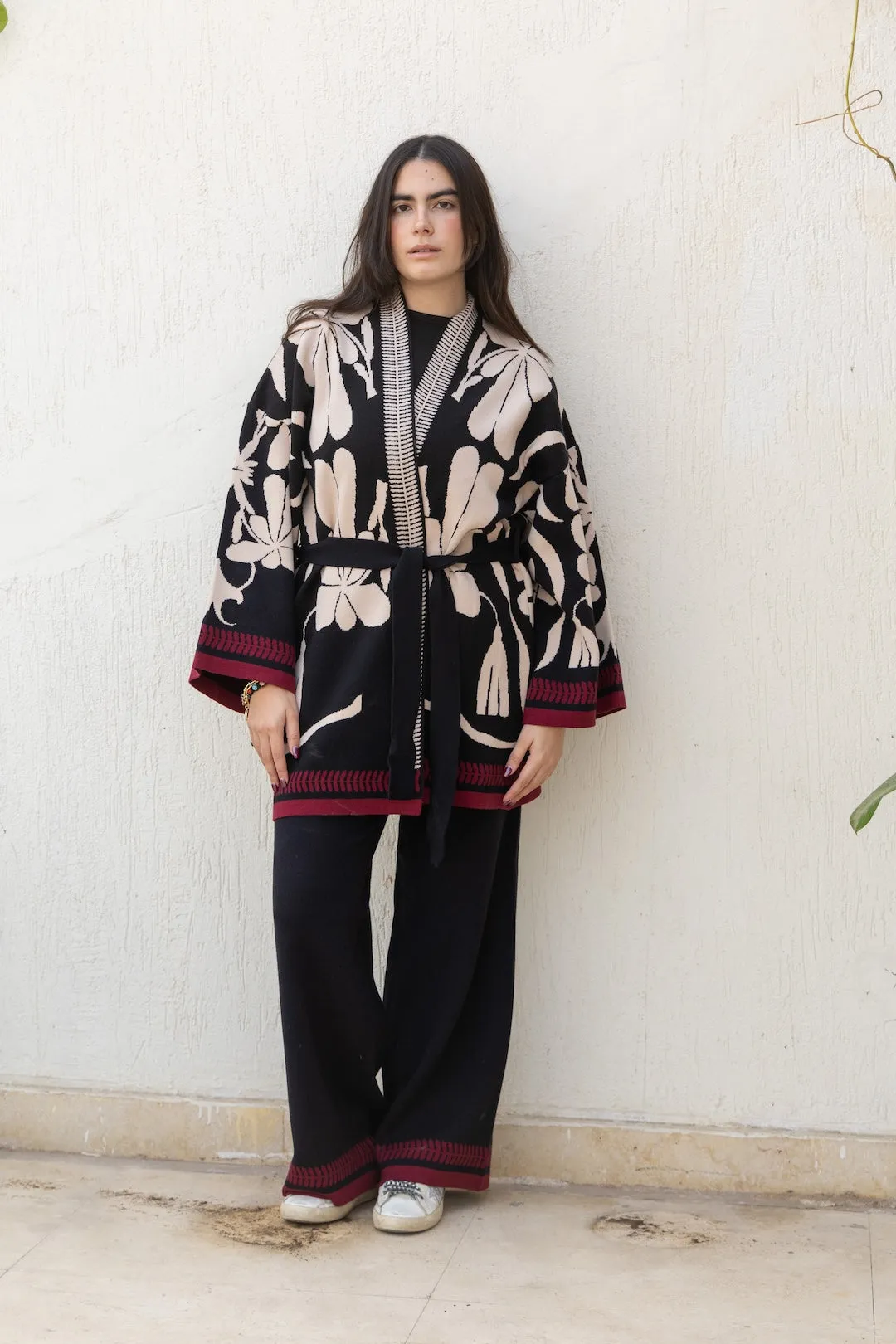 Black Embrace Knit Cardigan