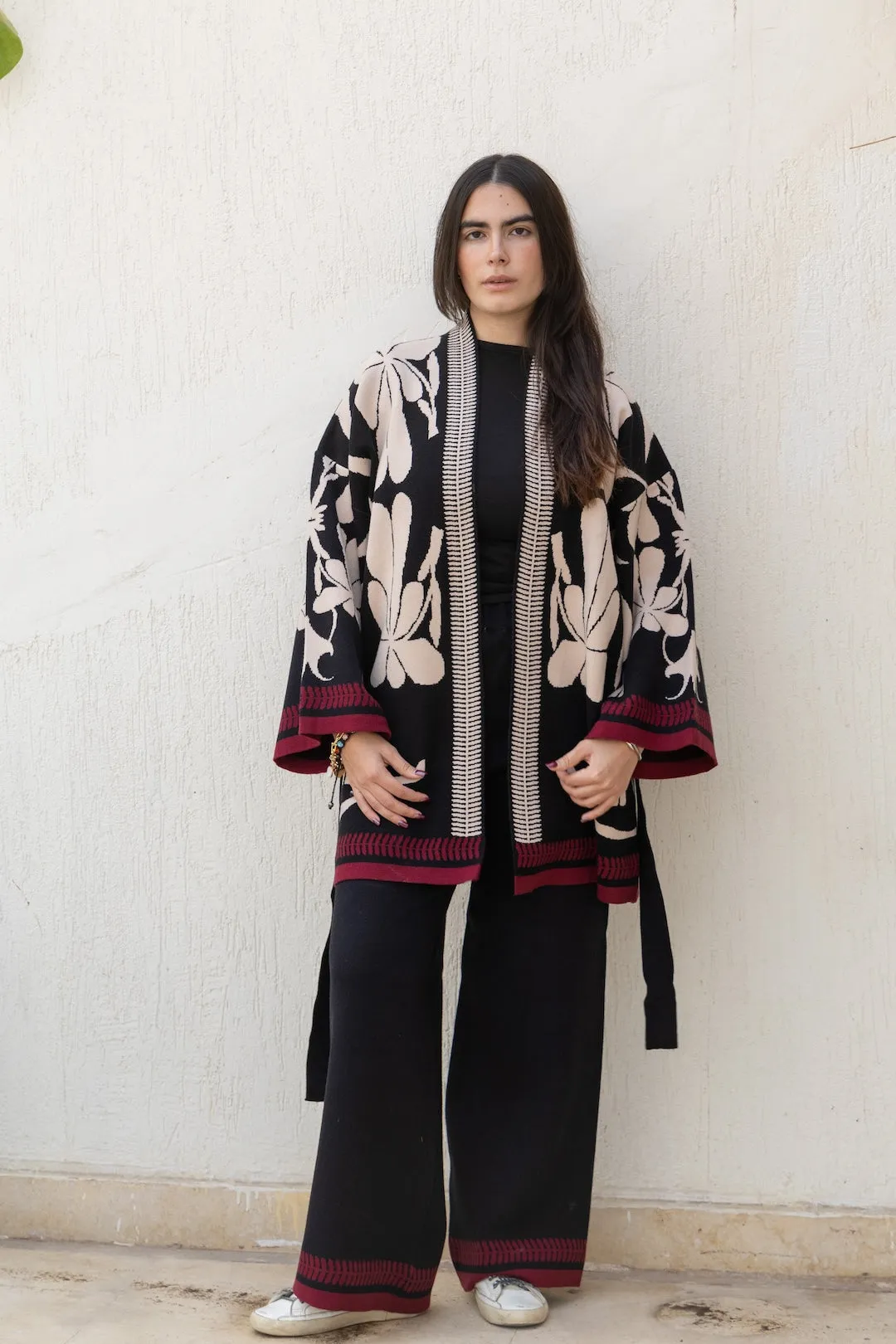 Black Embrace Knit Cardigan