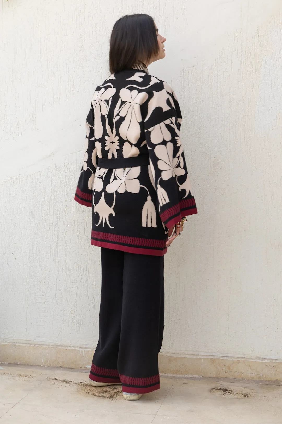 Black Embrace Knit Cardigan