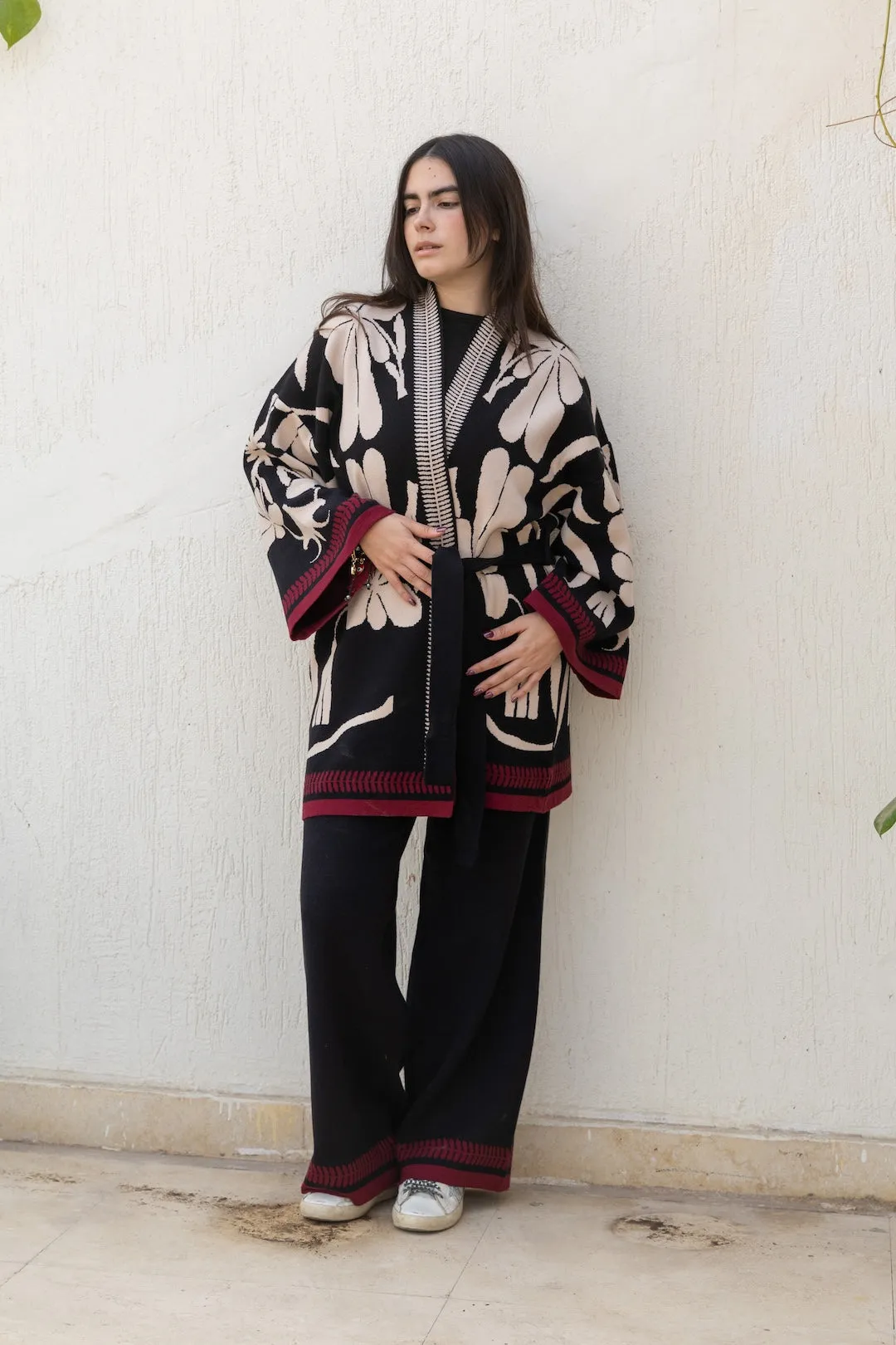 Black Embrace Knit Cardigan