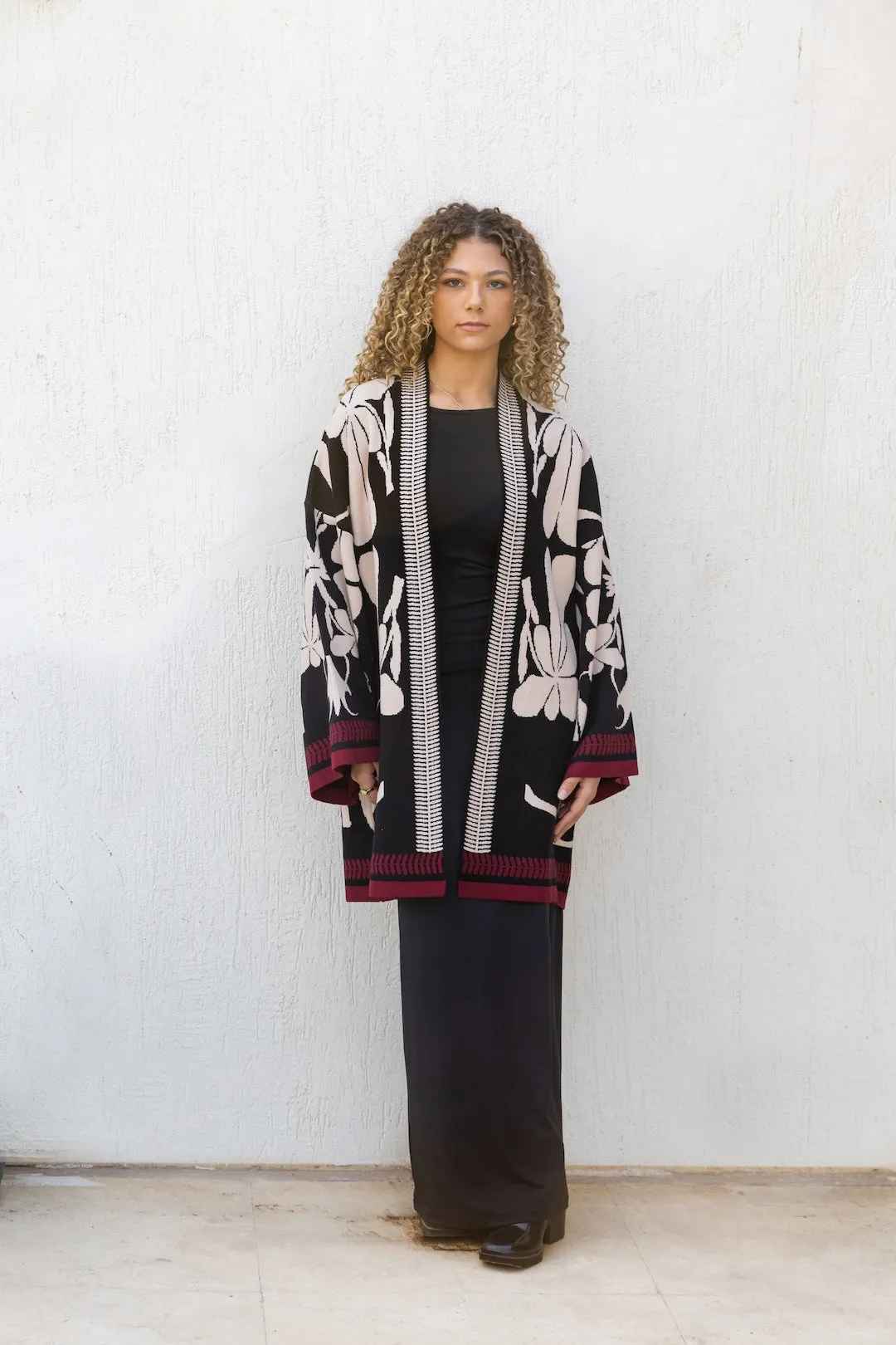 Black Embrace Knit Cardigan