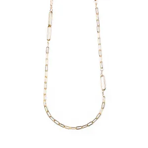 Bloom Jewelry Gold Paperclip Duo Layering Necklace