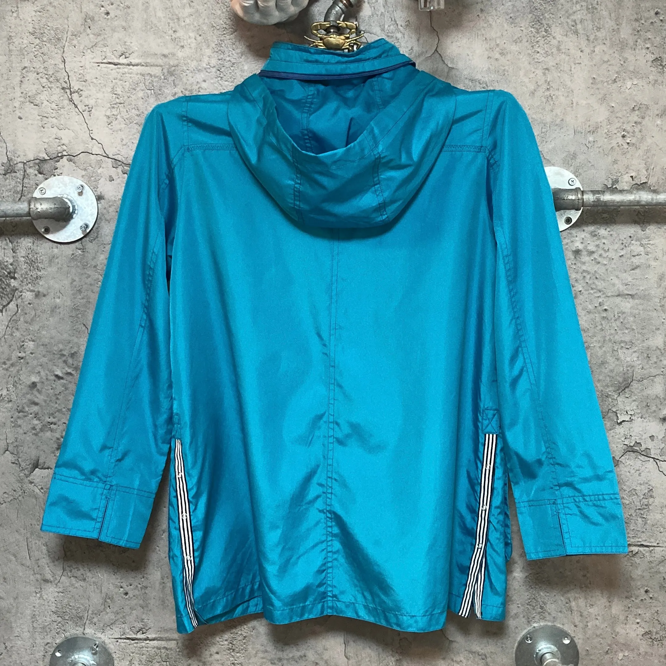 blue nylon jacket