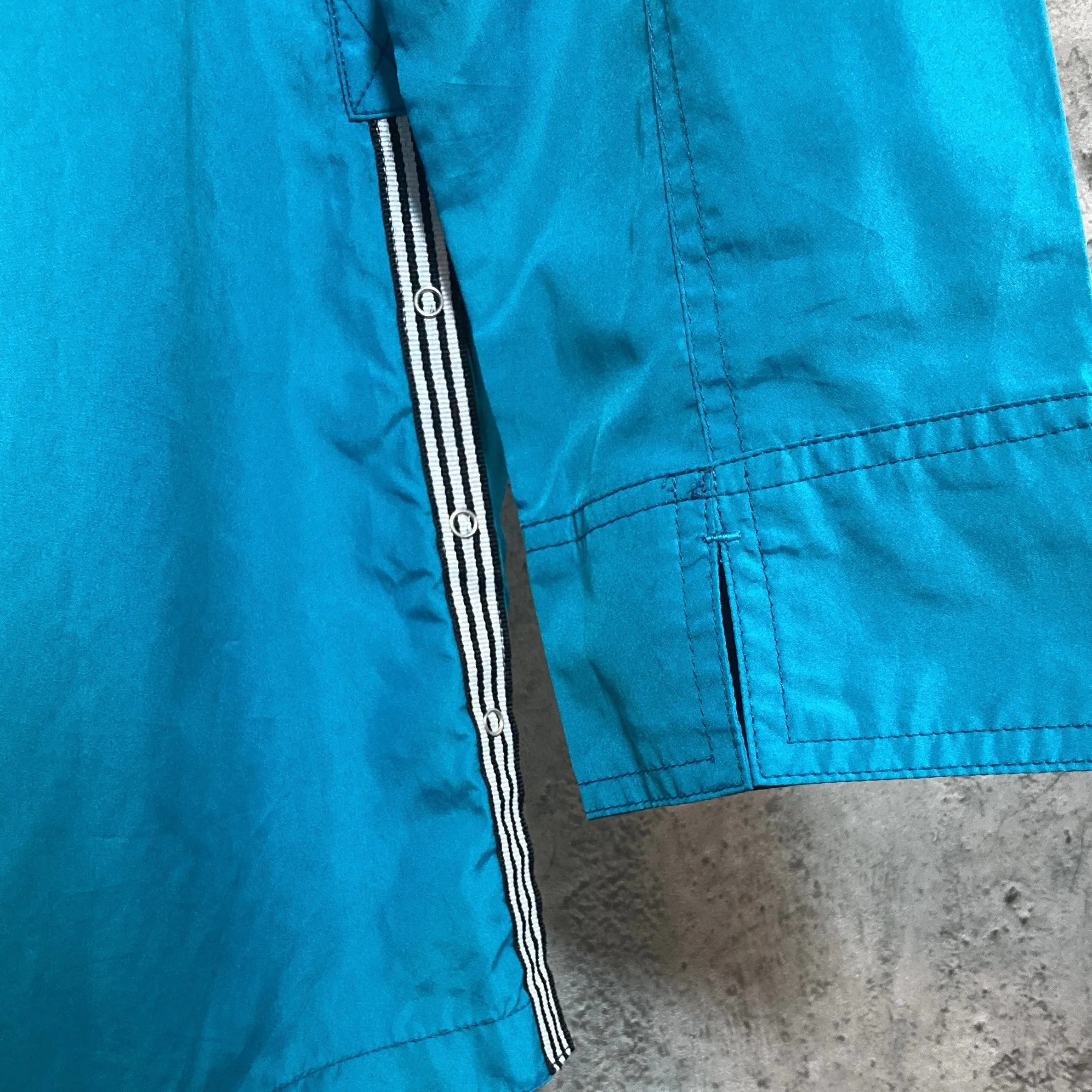 blue nylon jacket
