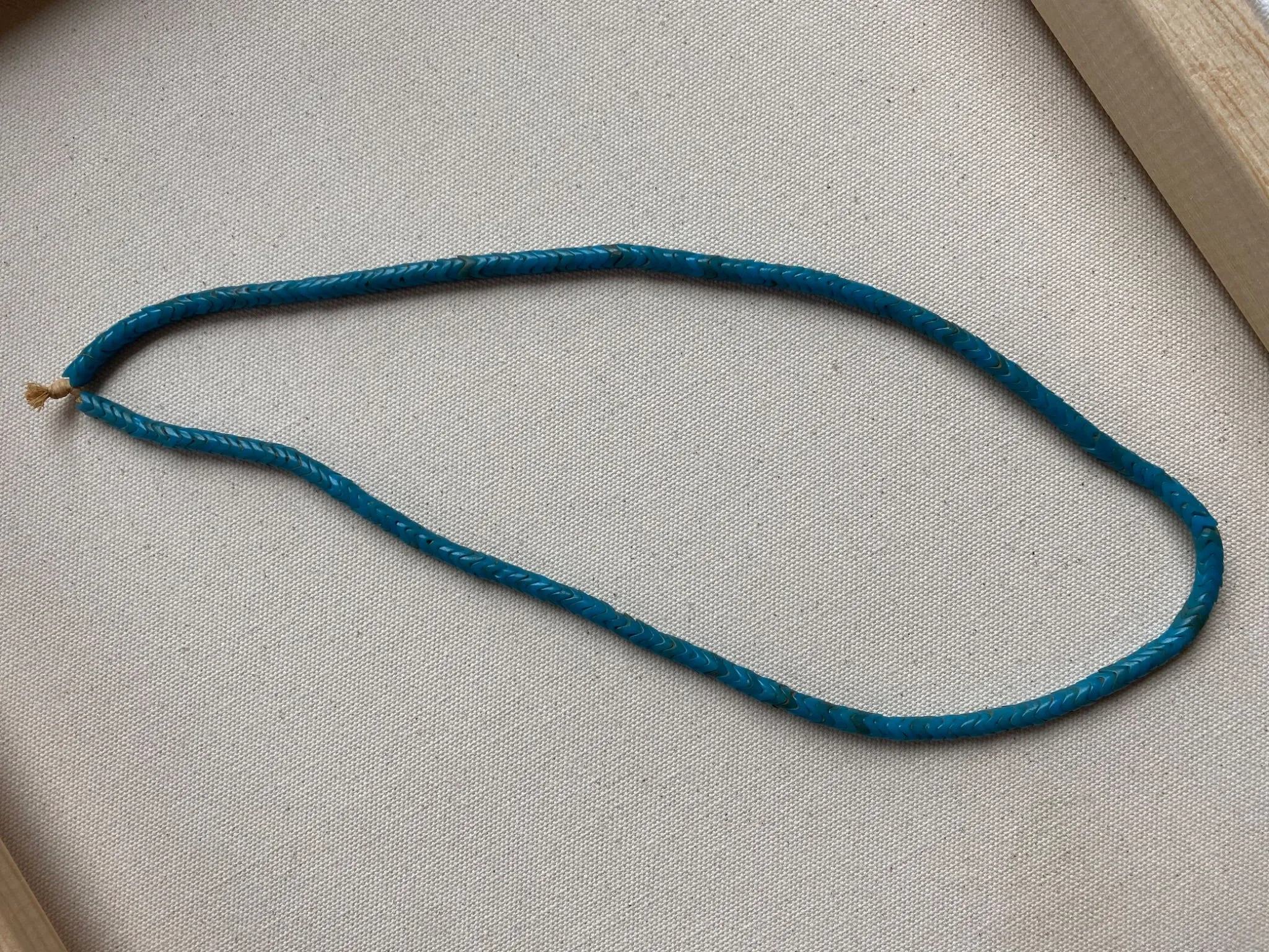 Blue Snake Style Beads Layering Necklace