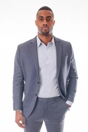 BLUE/BLACK MULTI-PLAID DRESS SHIRT