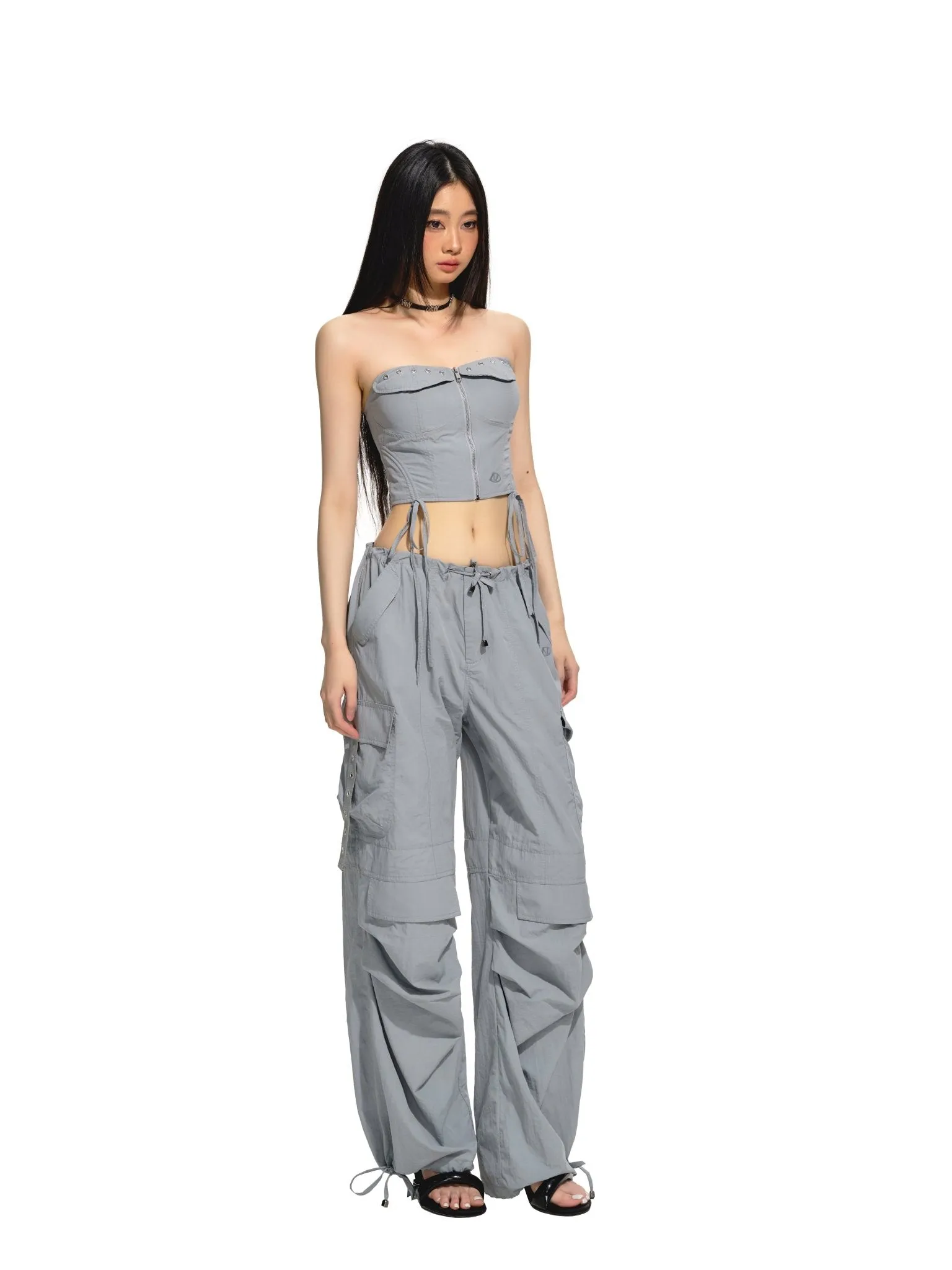 Boundless Overalls Gray