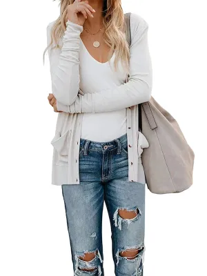 Boyfriend Cardigan for Casual Outings Fall Layering