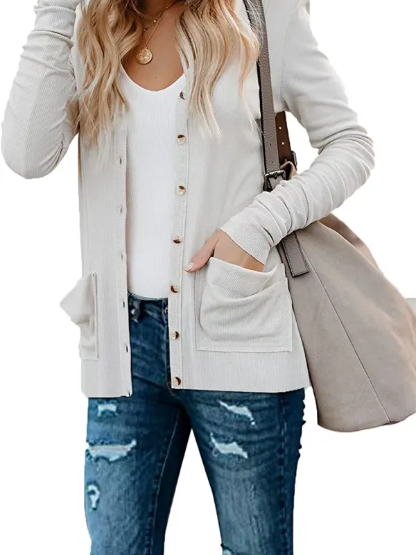 Boyfriend Cardigan for Casual Outings Fall Layering