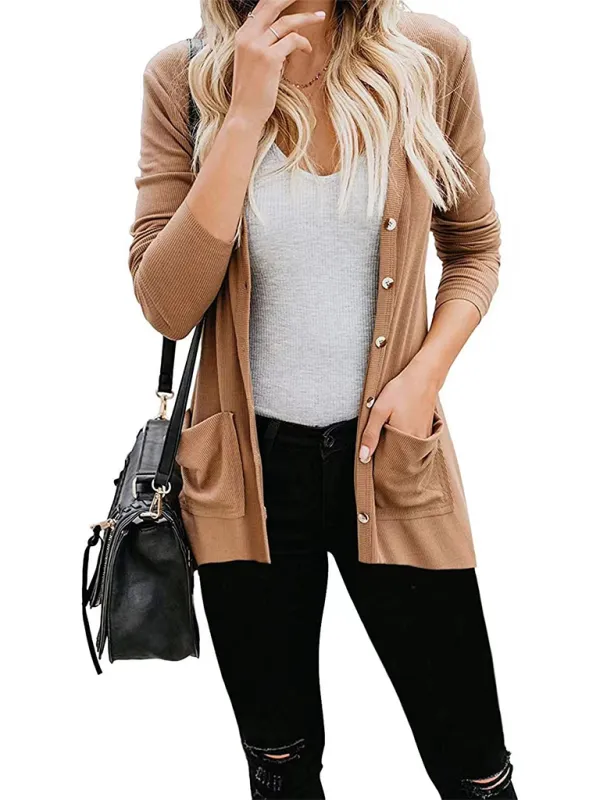 Boyfriend Cardigan for Casual Outings Fall Layering