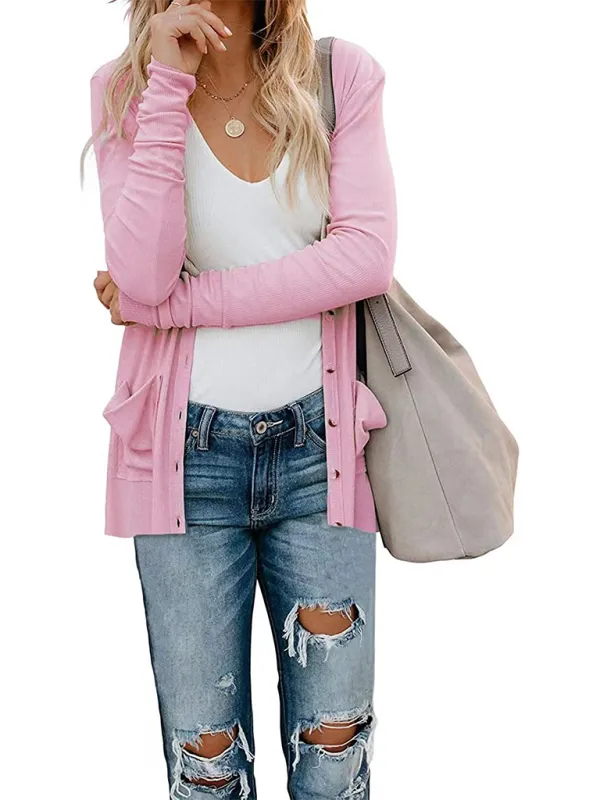 Boyfriend Cardigan for Casual Outings Fall Layering