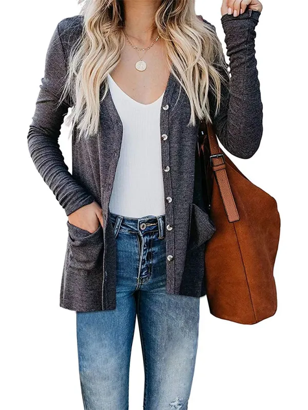 Boyfriend Cardigan for Casual Outings Fall Layering