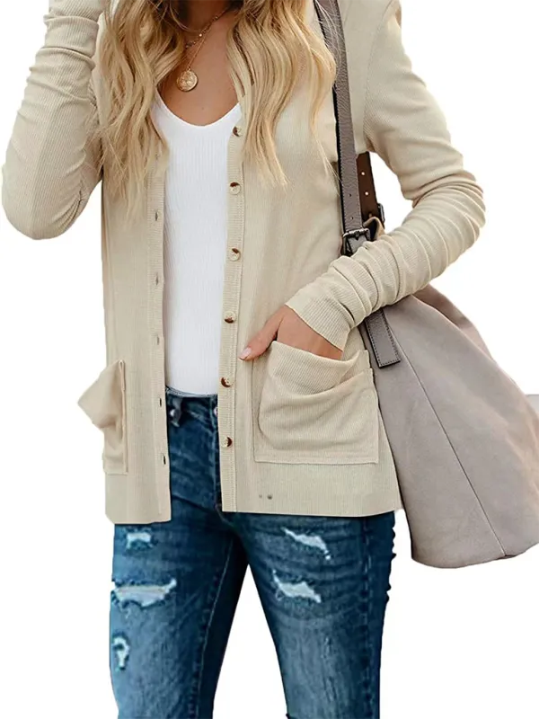 Boyfriend Cardigan for Casual Outings Fall Layering