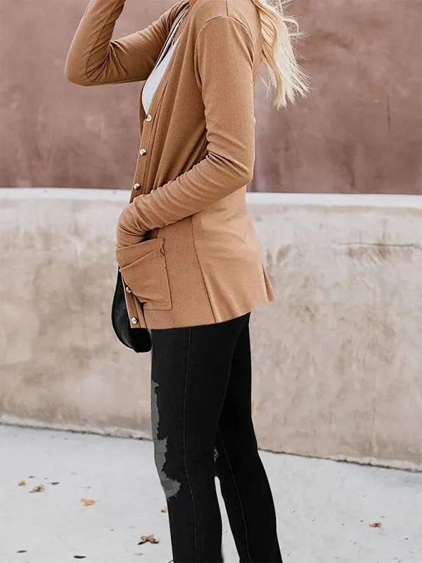 Boyfriend Cardigan for Casual Outings Fall Layering