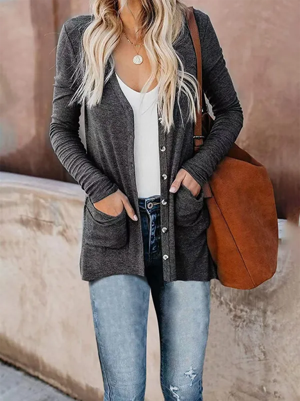 Boyfriend Cardigan for Casual Outings Fall Layering