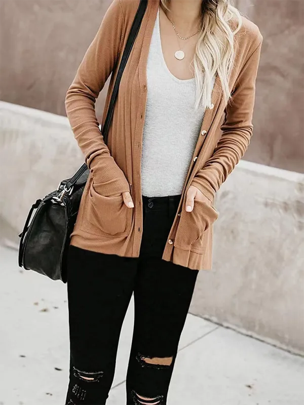Boyfriend Cardigan for Casual Outings Fall Layering