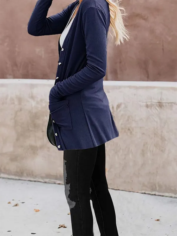 Boyfriend Cardigan for Casual Outings Fall Layering
