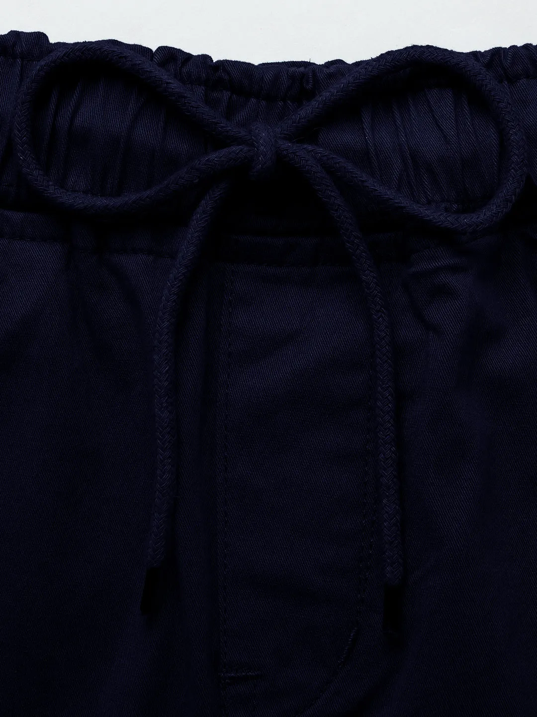 Boys Cotton Navy Blue Cargo