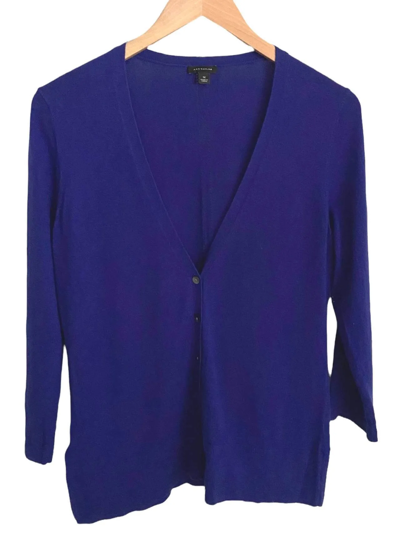 Bright Winter Purple Cardigan Sweater