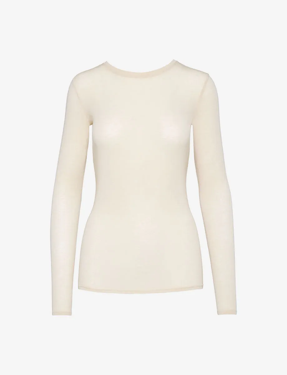Butter   Cashmere Layering Long Sleeve Shirt