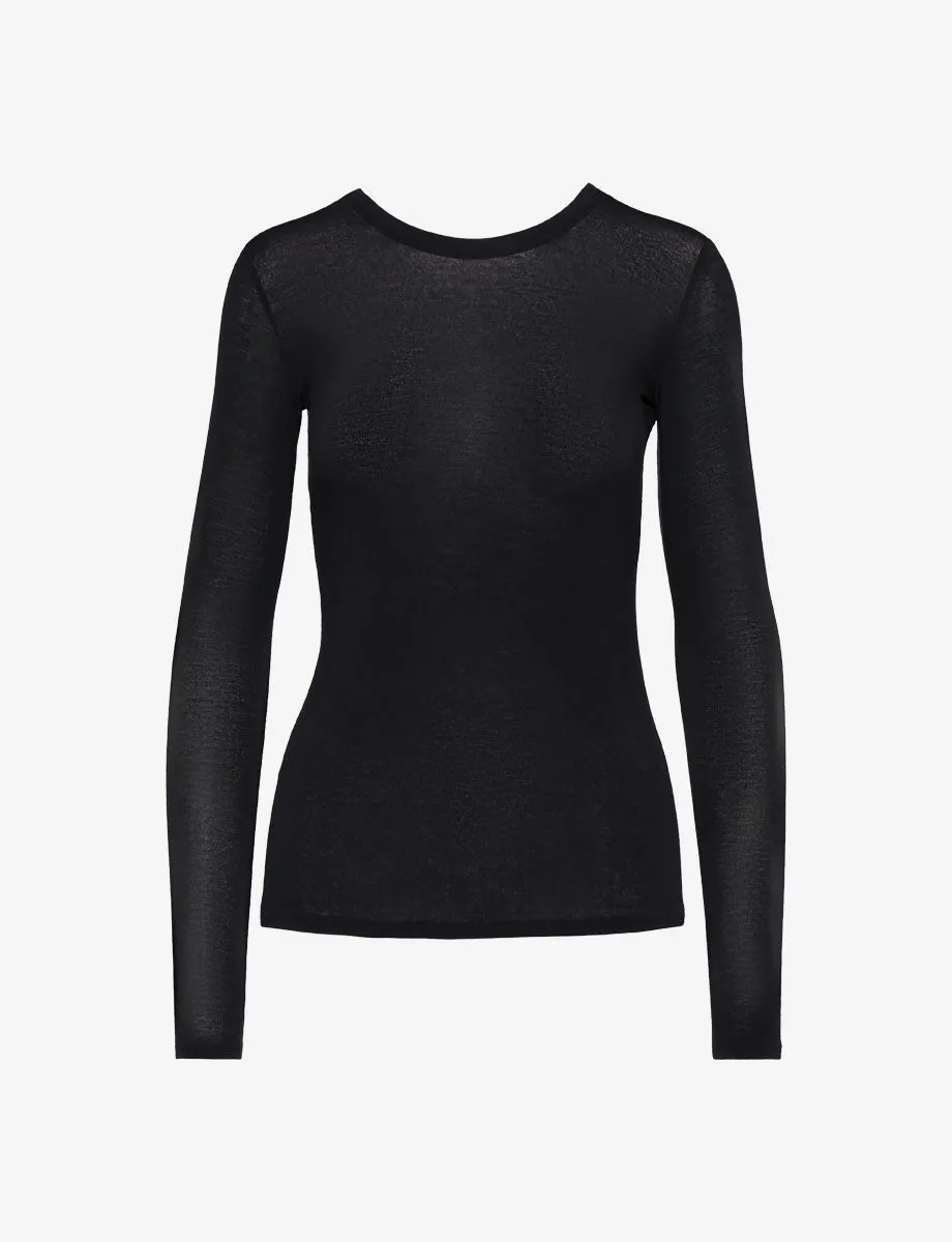 Butter   Cashmere Layering Long Sleeve Shirt