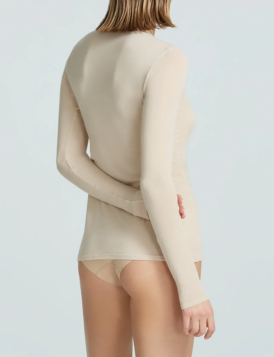 Butter   Cashmere Layering Long Sleeve Shirt