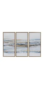 Canvas Art - Blue Landscape Framed Wall Art Decor