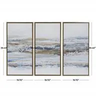 Canvas Art - Blue Landscape Framed Wall Art Decor