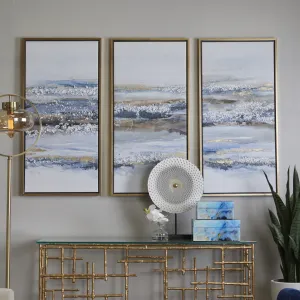 Canvas Art - Blue Landscape Framed Wall Art Decor