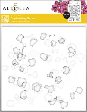 Captivating Blooms Simple Coloring Stencil Set (4 in 1)