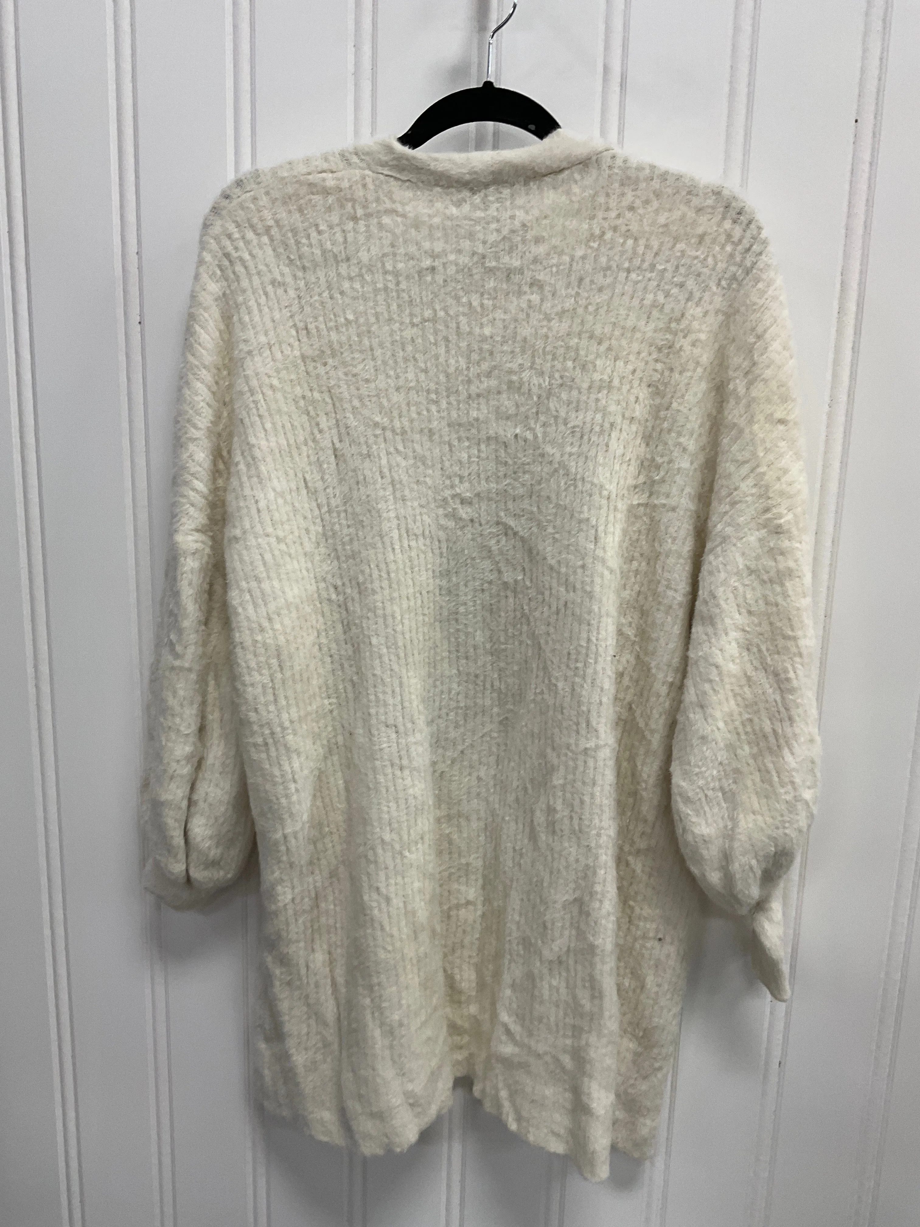 Cardigan By Express In Cream, Size:M