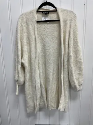 Cardigan By Express In Cream, Size:M