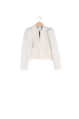 Cardigan à effet matelassé