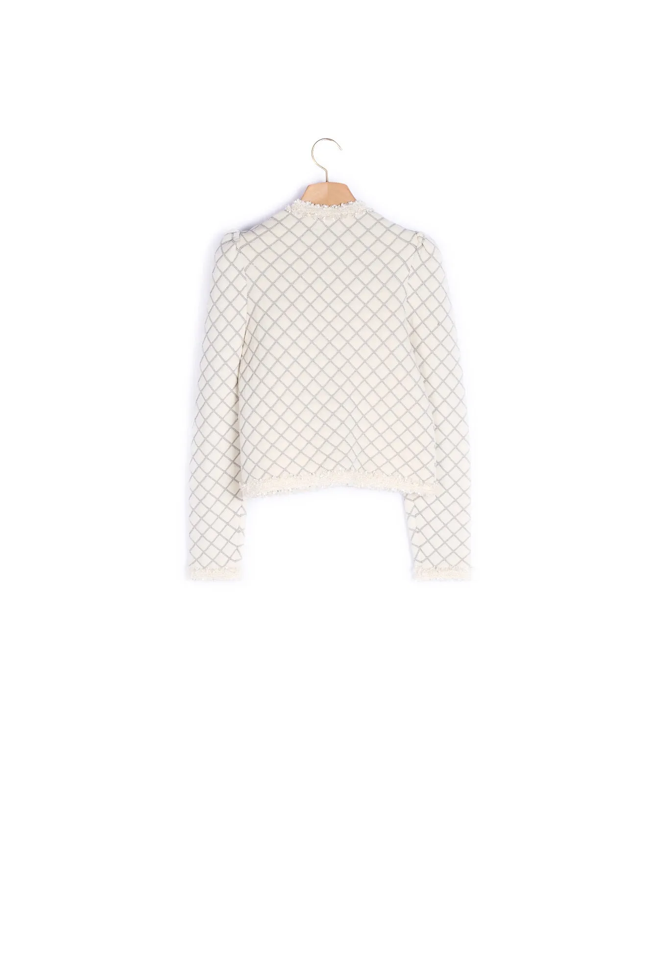Cardigan à effet matelassé