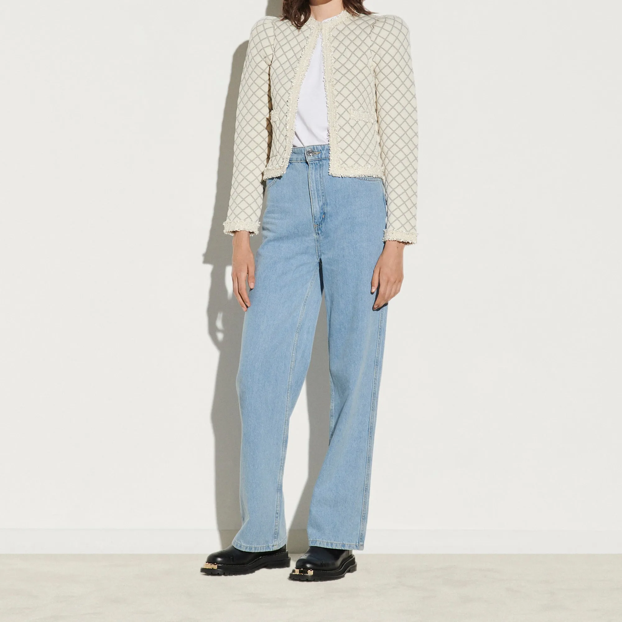 Cardigan à effet matelassé