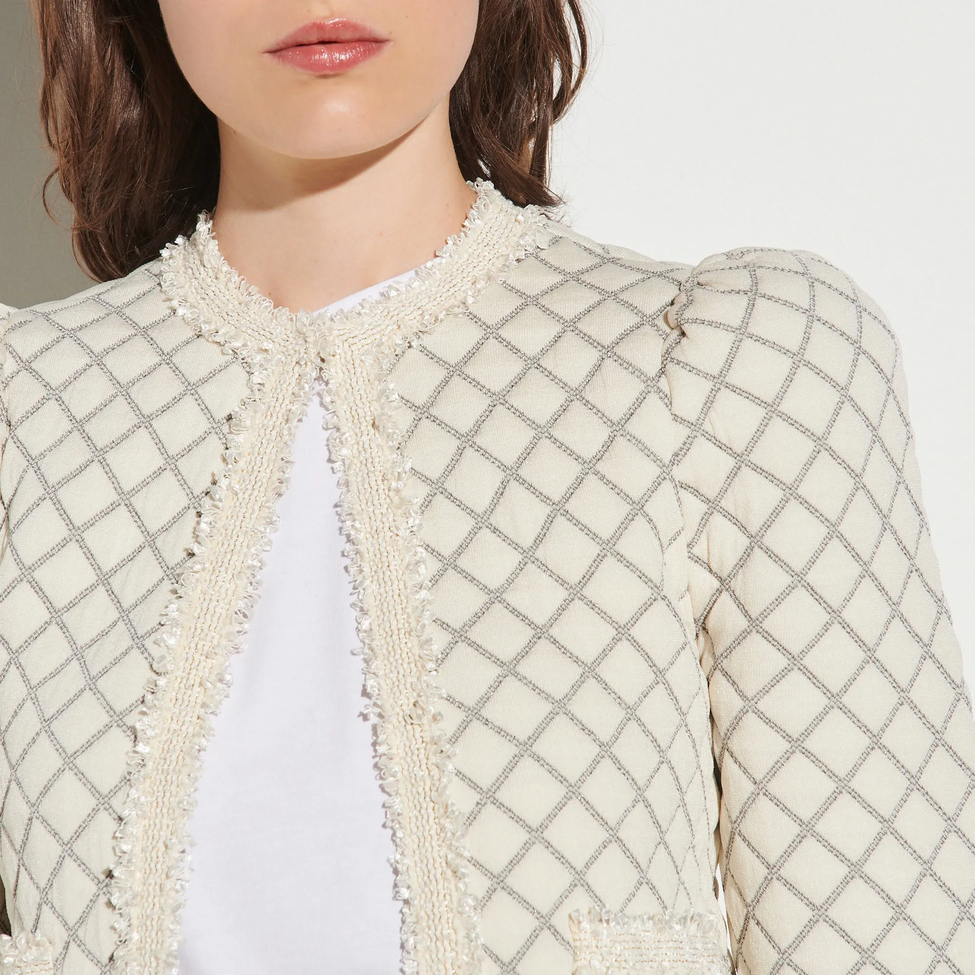 Cardigan à effet matelassé