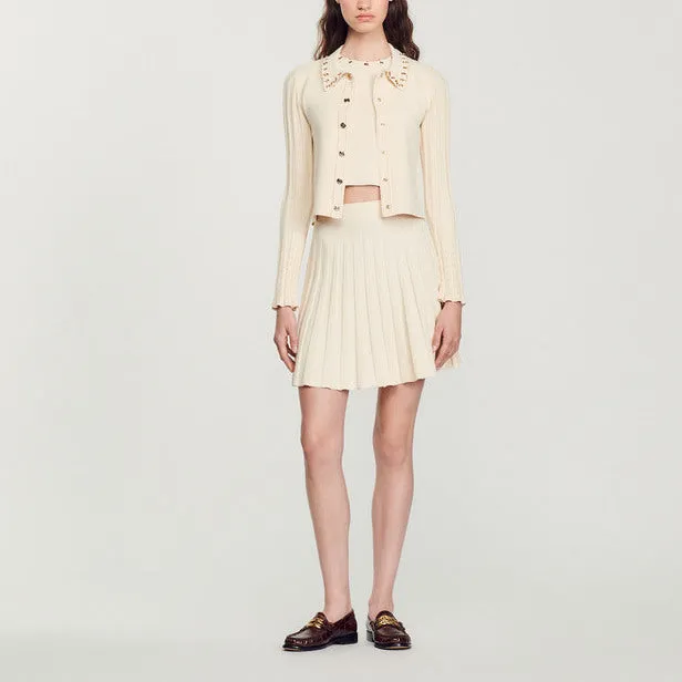 Cardigan en maille détails anneaux