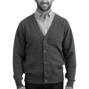 Cardigan in Lambswool - LEVEN CARDIGAN
