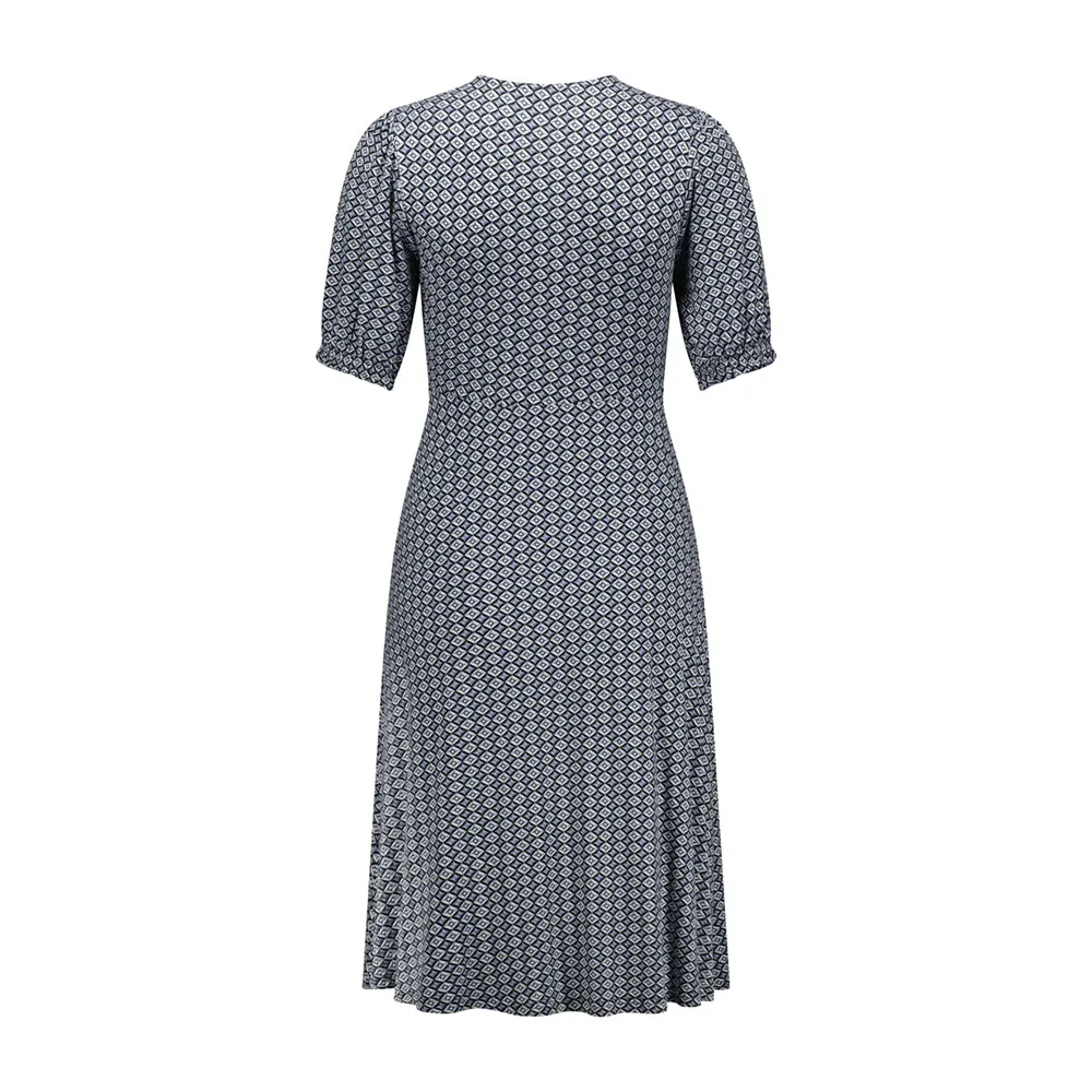 Carolina Dress Geometric Print