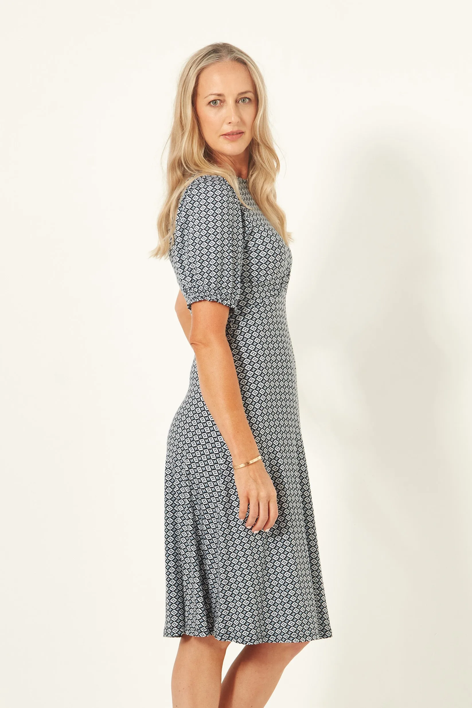 Carolina Dress Geometric Print