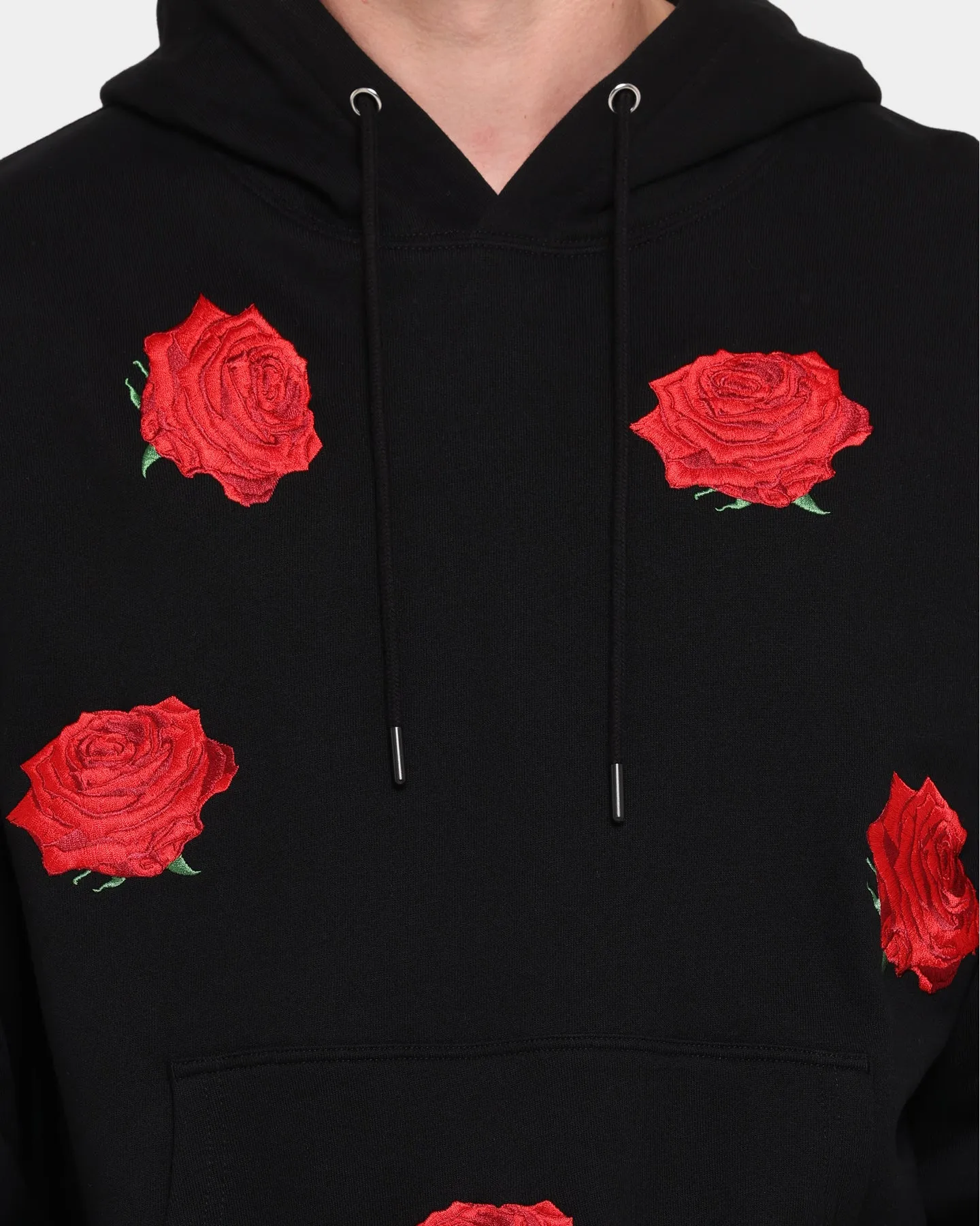 Carré Rose Repeat Hoodie Black