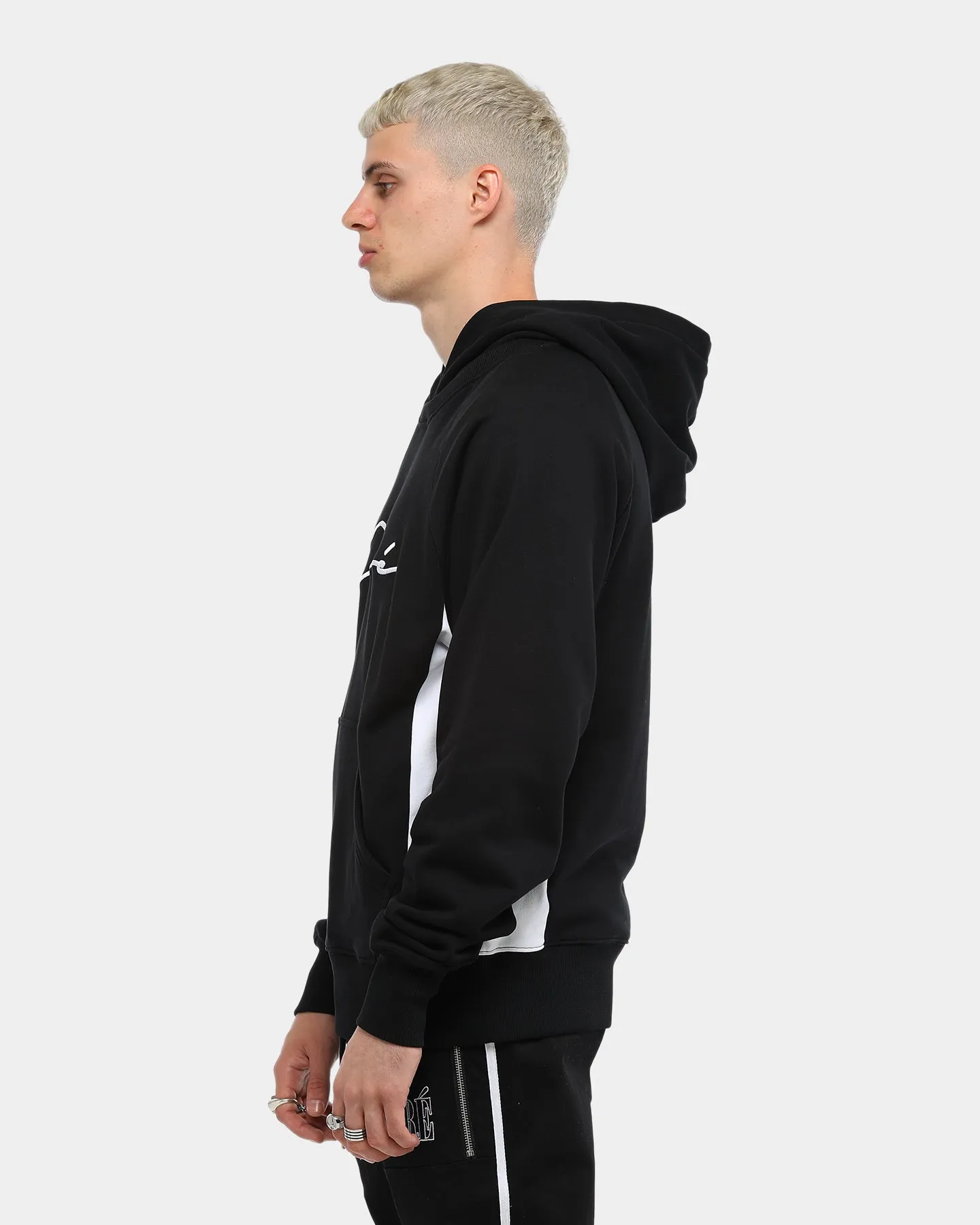 Carré Scripted Raglan Hoodie Black/White