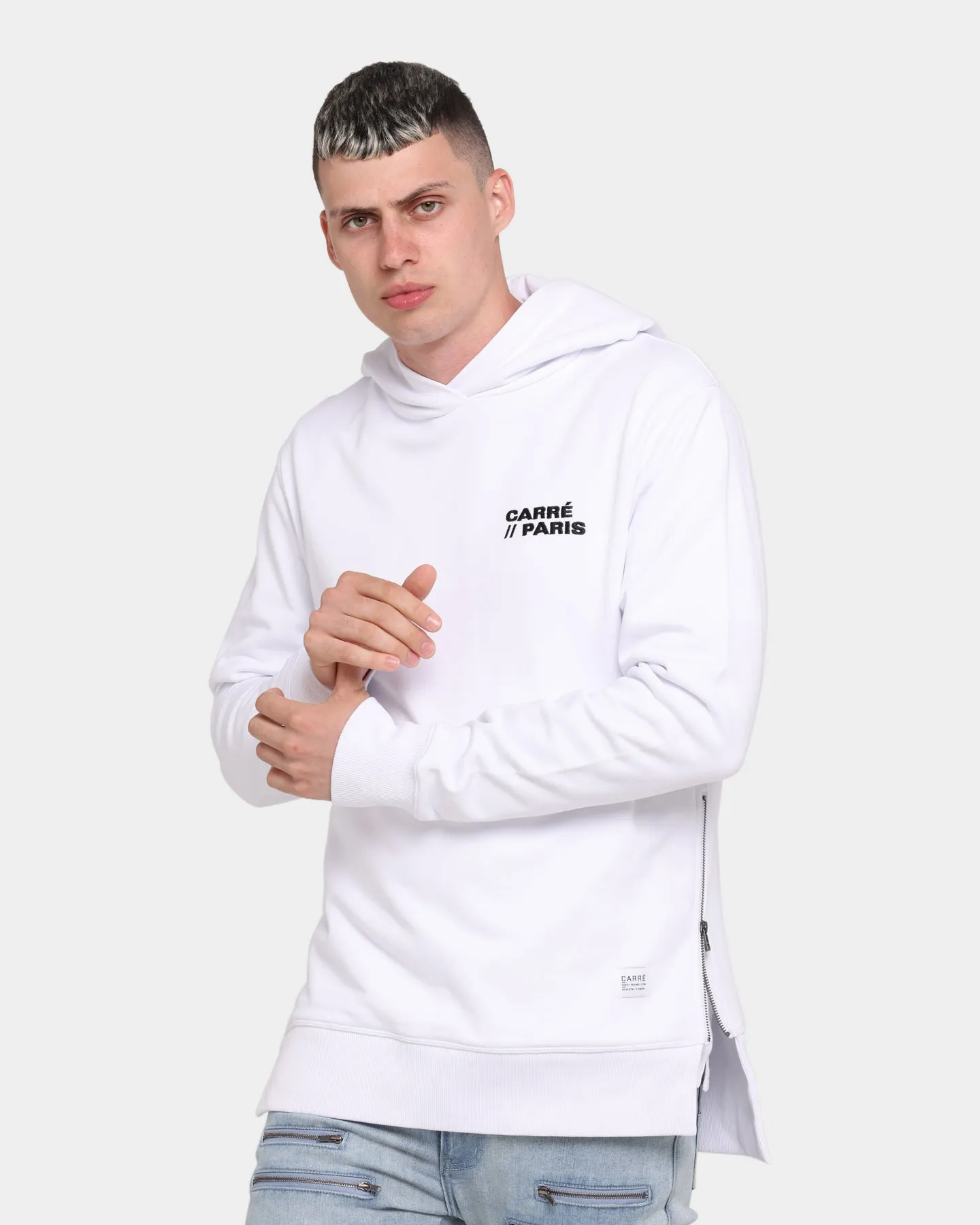 Carré Slash Raffine Hoodie White