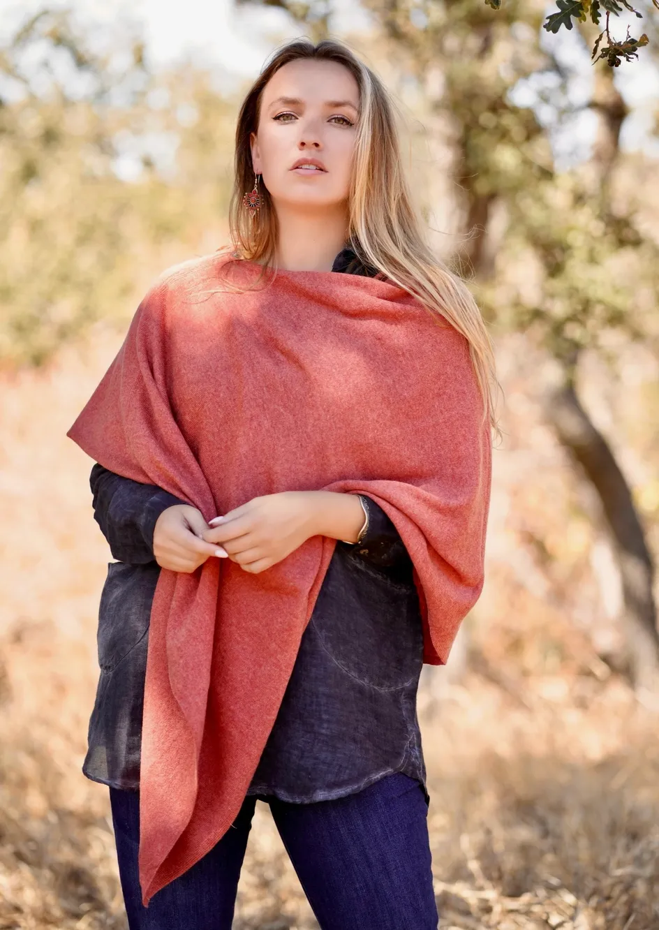 Cashmere Wrap Poncho