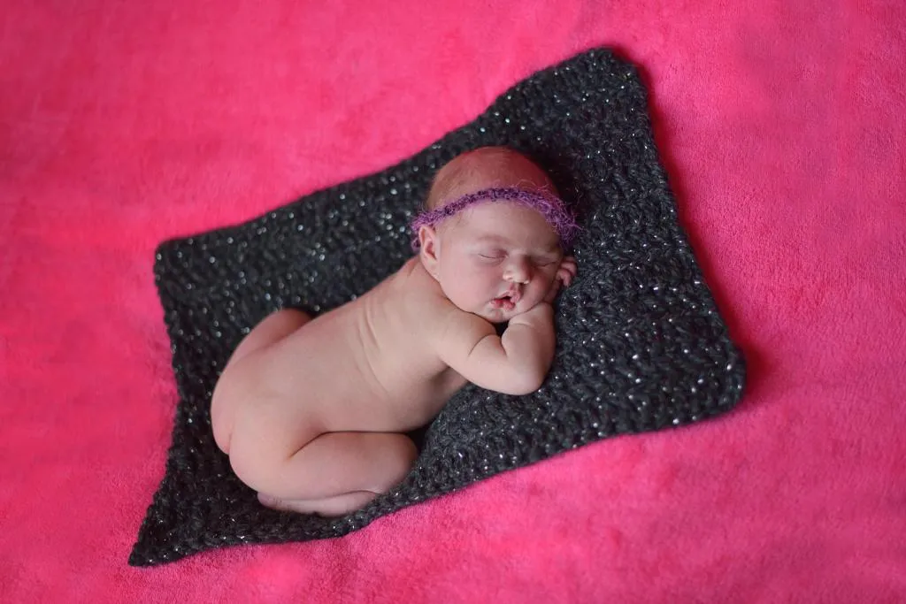 Charcoal sparkle newborn baby layering bump blanket