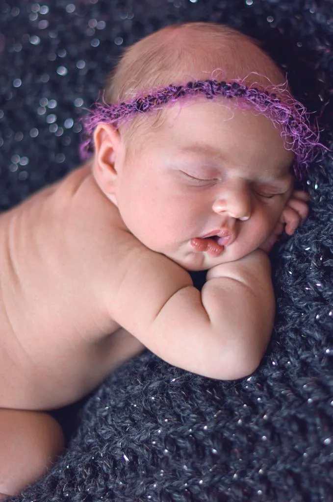 Charcoal sparkle newborn baby layering bump blanket