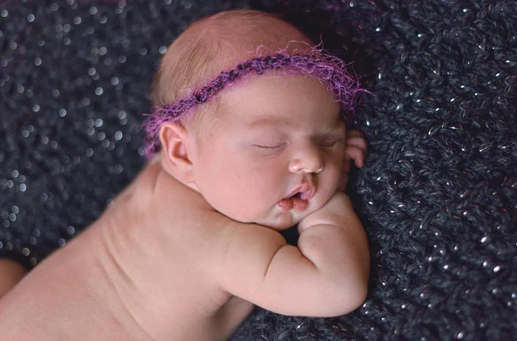 Charcoal sparkle newborn baby layering bump blanket