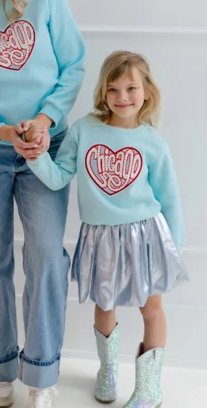 Chicago Sparkle Heart Sweatshirt