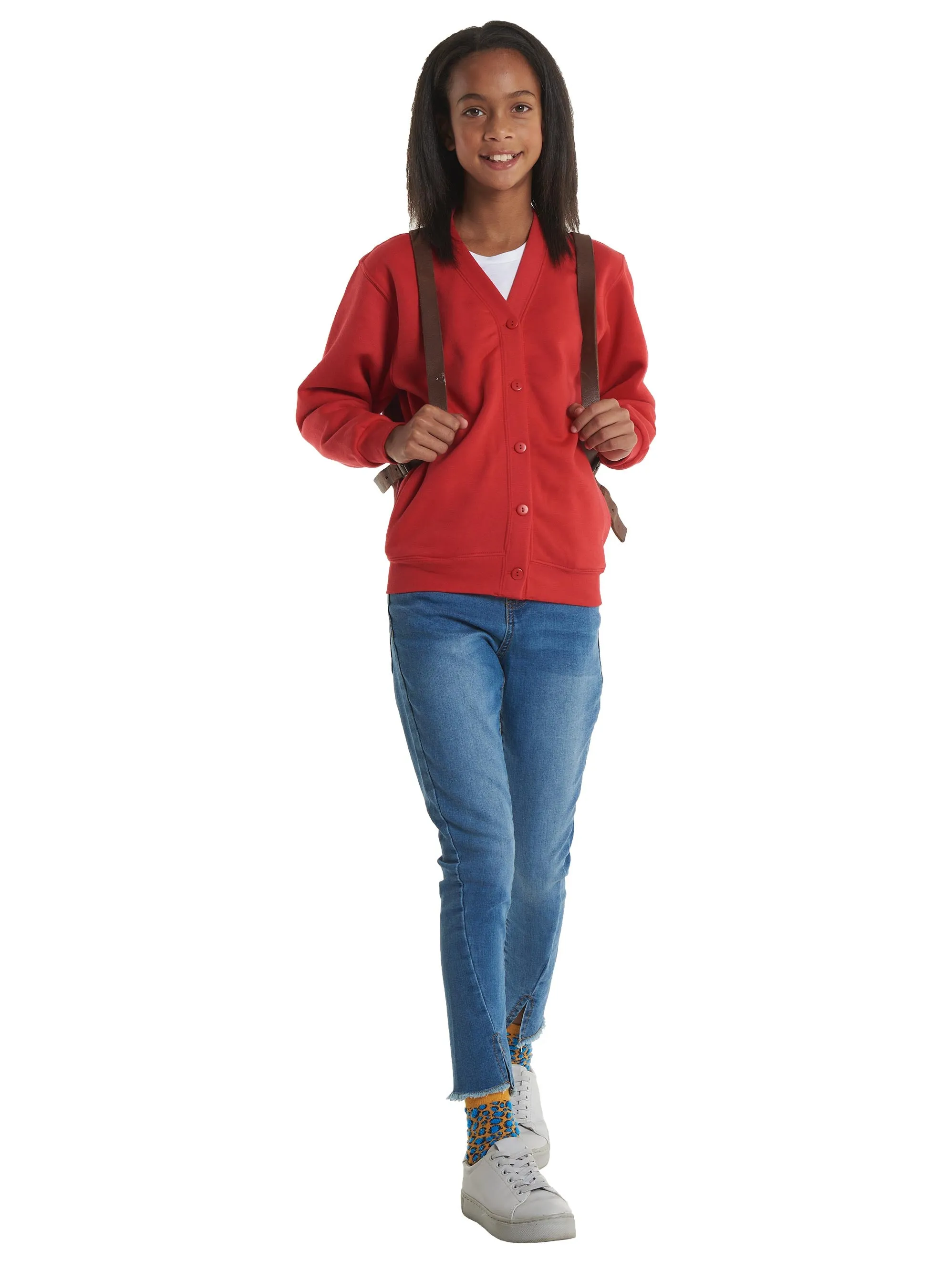 Childrens Classic Cardigan | Purple